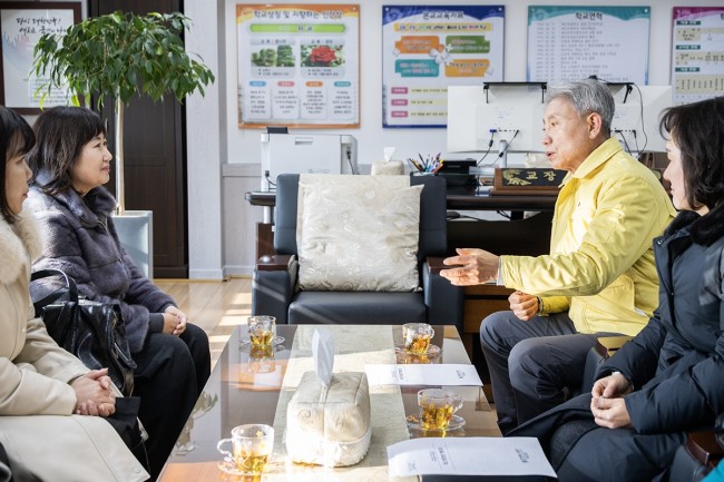 윤환 계양구청장, 새해 맞아 교육 현장 방문