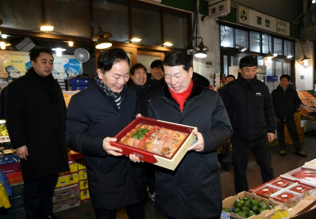 백경현 구리시장, 설맞이 