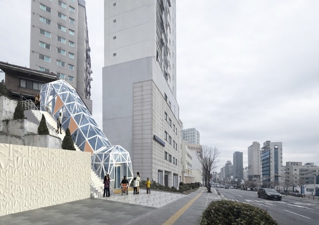 가파른 계단 오르내림 끝…금천구, 시흥대로변 급경사 엘리베이터 설치